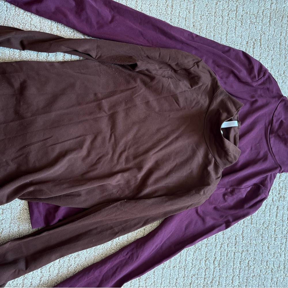 Nikibiki Brown and Purple Long Sleeve Tops